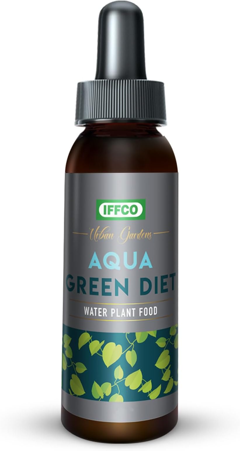 IFFCO Urban Gardens - Lucky Bamboo Plant Fertilizer 50ml - Growth Booster for Water Plants - Enhances Lucky Bamboo, Money Plant & Hydro Plants - Glass Bottle with Dropper