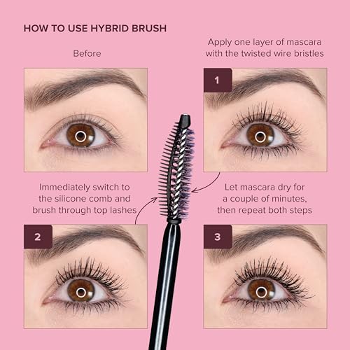 Image of Whats Up Beauty - 3 Watch Me! Volumizing & Lengthening Mascaras (Black, Brown, Burgundy) with Peptides + Vitamin B5 | Clean, Cruelty-Free, Sustainable | Made in Italy | Lash Care Formula