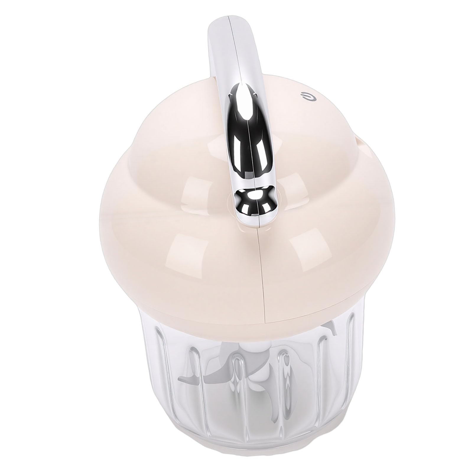 Jiawu Picadora de Ajo Eléctrica, 21000 RPM, 350 Ml de Capacidad, Procesador de Alimentos para Bebés Recargable, Procesador de Alimentos Inalámbrico con Cable de Carga USB para para Bebés y Molienda