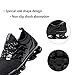 SKDOIUL Black Trail Shoes Men Black Men's Tennis Shoes Black Men Running Shoes mesh Breathable Slip on Fashion Sneakers Trail Walking Shoes Size 9