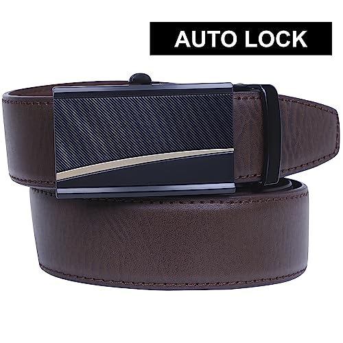 Image of Labnoft Men's PU Leather Auto Lock Belt