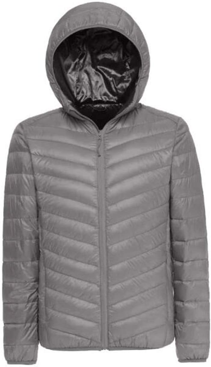Men's Ultralight Packable Hooded Down Jacket Puffer Down Coats