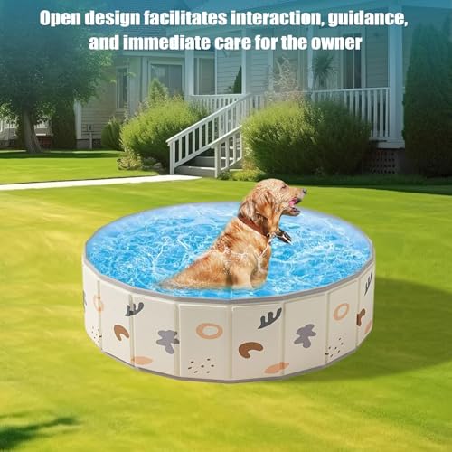 Klappbarer Hundepool,Faltbare Hundebadewanne - rutschfeste Badewanne & Planschbecken Für Drinnen & Draußen, Sommer Wasserspiel & Gartenspaß