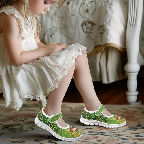 BIGCARJOB Mary Jane Shoes for Toddle Girls Flat School Uniform Shoes Lightweight Casual Walking Shoes for Little Girls/Big Kids4