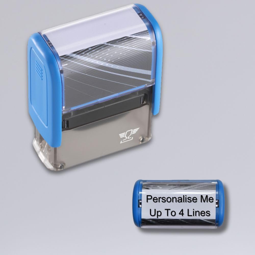Imprint 11 Personalised Custom Stamp - Self-Inking - Black Ink - Impression Size 37x14 mm - Allows Up to 4 Lines - an Ideal Midwife/Doctor/Nurse Stamp
