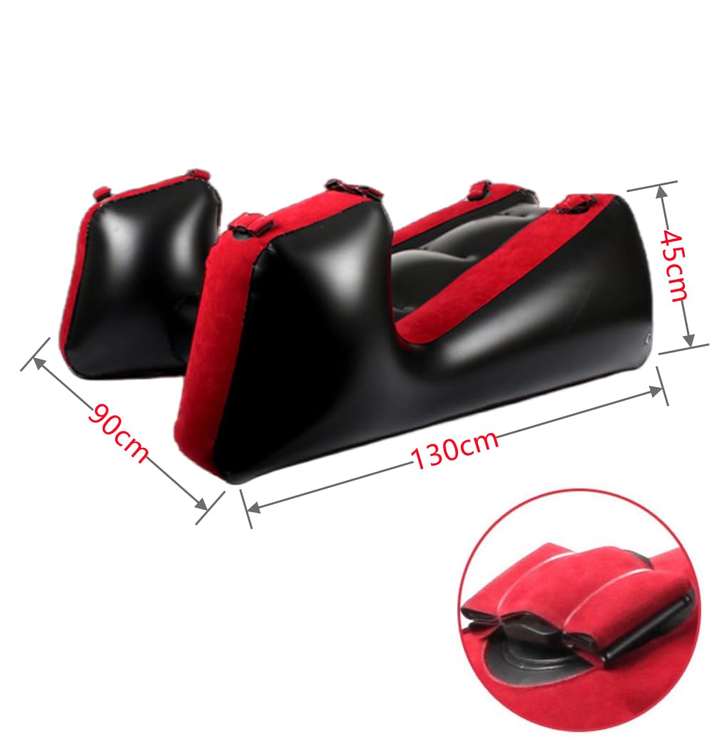 Multi posizioni Bondage Rampa Inflatable Poltrona Letto Sedia Gonfiabile Divano Lounge Gambe Diviso SM Sedia Cuscino Divano con Manette Caviglie