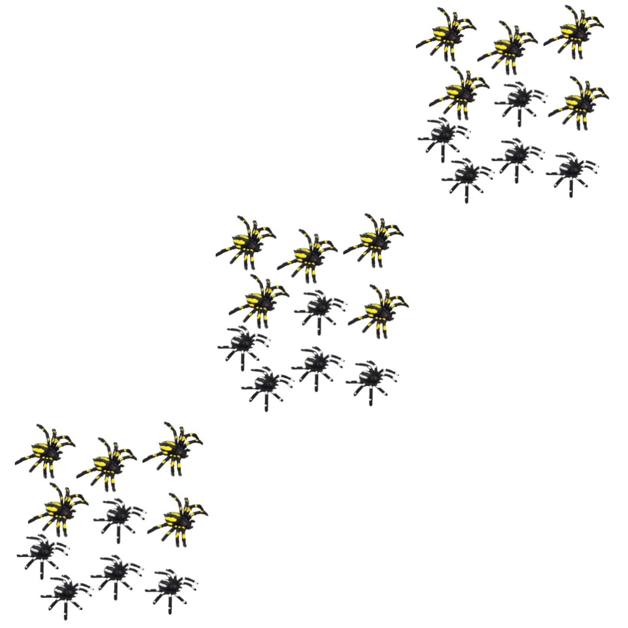 ibasenice 90pezzi Spiders Artificiali Per Halloween Giocattoli Spaventosi Realistici Per Feste e Scherzi Decorazioni Per Party e Eventi Di Paura