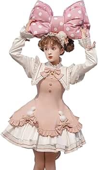 Amazon.co.jp: [トクとユウ] lolita ワンピース 姫 蝶結び鈴