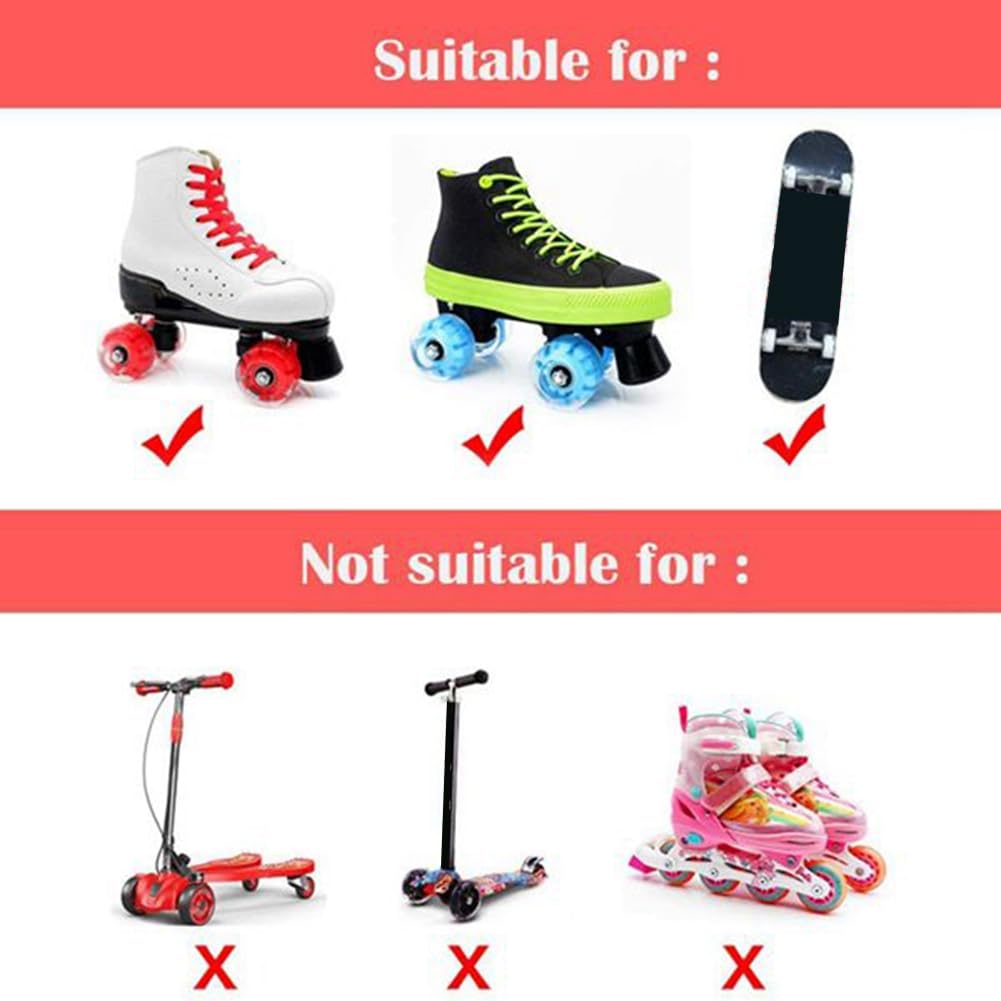 Skateboard 80A avec roulements Longboard Cruiser Street Upgrade, rouge