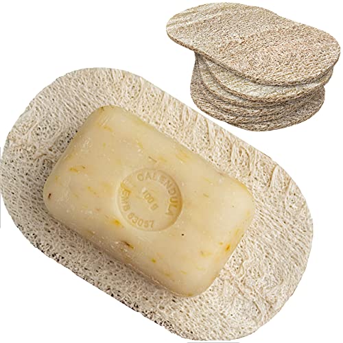 Capeebara - Porte-Savon Naturel en Luffa - Lot de 5, Dont 2 offerts !