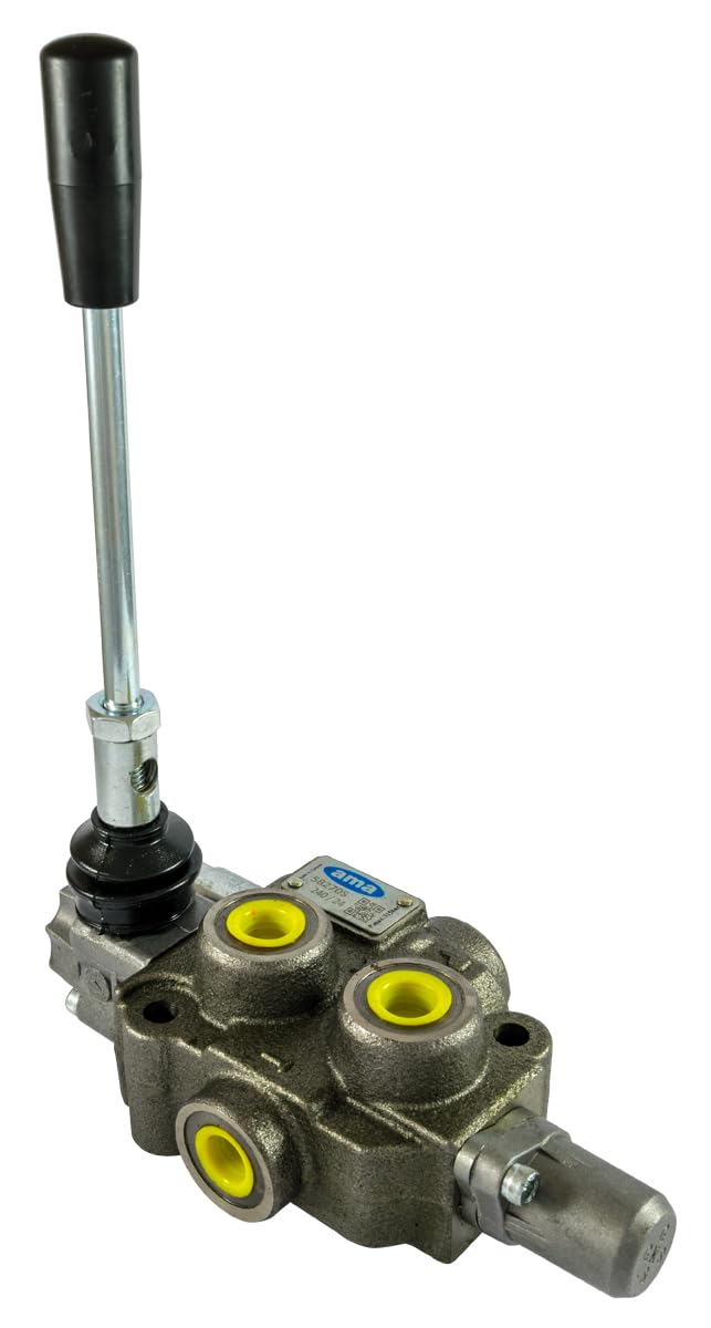 Ama Distributore Oleodinamico Basic per Trattori – 3/8” con 1 Leva, Flusso Costante 40 L/min, Pressione Massima 180 Bar