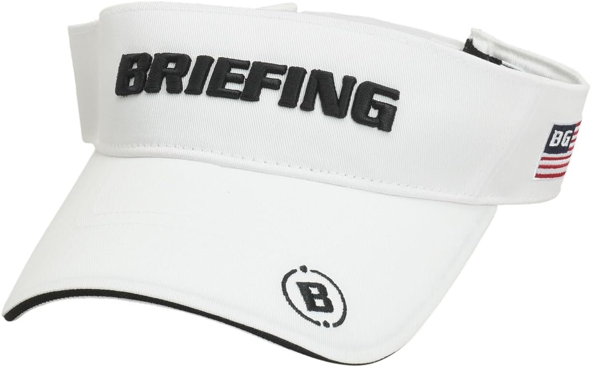 ブリーフィング BRIEFING MENS TIE DYE VISOR ホワイト