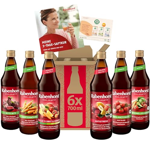 RABENHORST Saftpaket 3-Tage-Saftkur (6 x 700 ml)