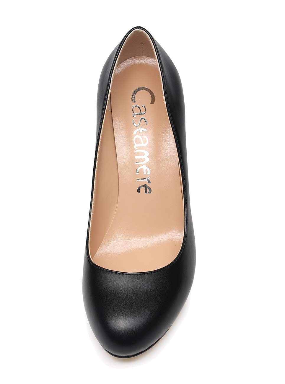 Castamere Zapatos de Tacón Mujer Punta Redonda Ancho Tacón 8CM