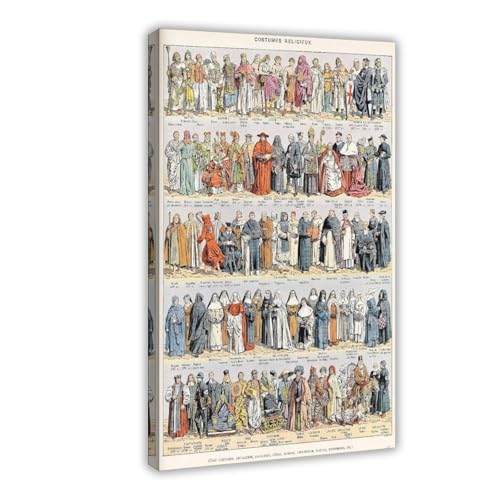 Costumes du clergé décoration murale pour bureau et cabinet