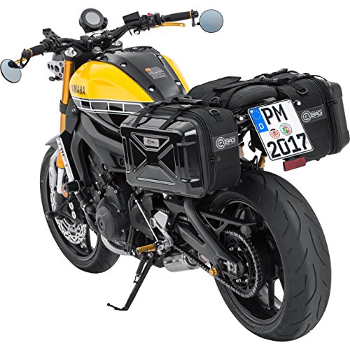 QBag motor zadeltas voor motor tas Paar zadeltassen 04 met hardcover 36-46 liter opbergruimte, uniseks, multifunctioneel, zomer, polyester