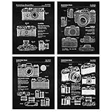 Vintage Classic M3 R4 Camera Patent Prints, Set of 4 (8x10) Unframed Photos, Wall Art Decor Gifts...