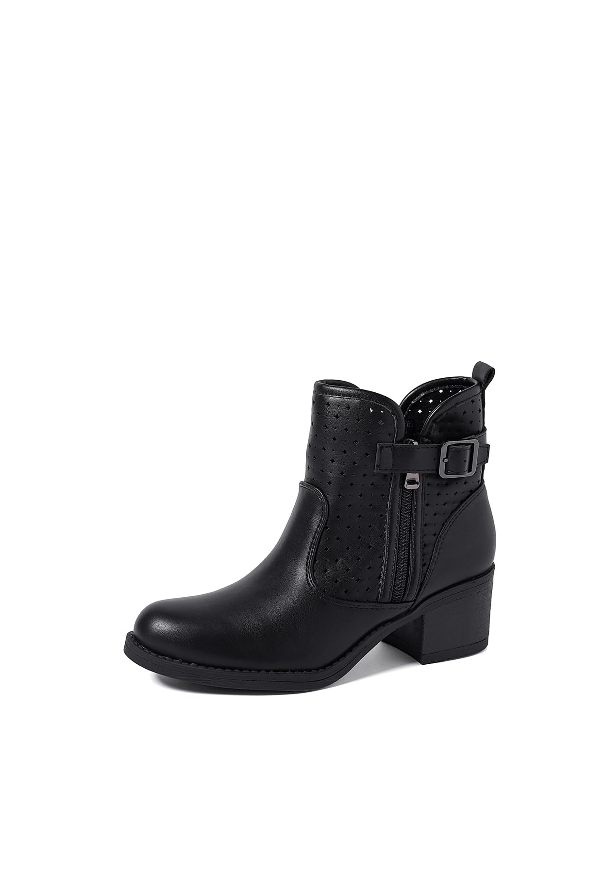 QUEEN HELENA Stivaletti Bassi Traforati con Tacco Basso Casual Donna X30-107