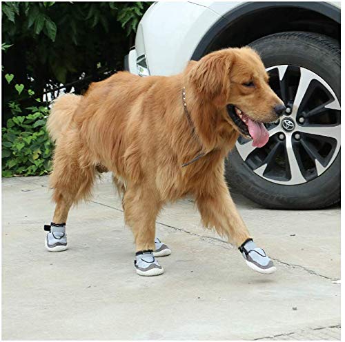 Automne Et Hiver Imperméable Chaussures De Chien Respirant Imperméable À La Neige/Golden Retriever/Chaussures De Berger Allemand - Rouge - 1#