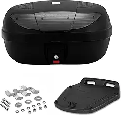 Bauleto 45 Litros Baú Traseiro Lente Fumê Universal Removível Pro Tork