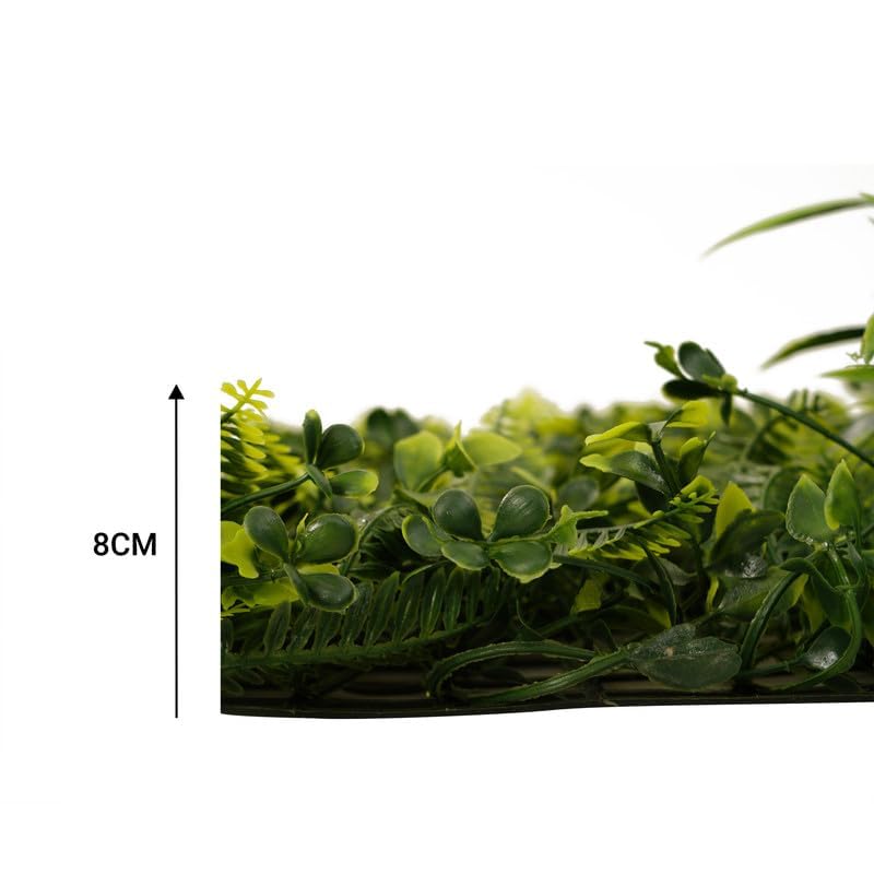 Image of Artificial Wall Grass for Home Decoration (7 Pcs), Grass Mat for Wall, Vertical Garden Artificial Plants (Forest Series, 60cm X 40cm x 8cm, Pack of 7)