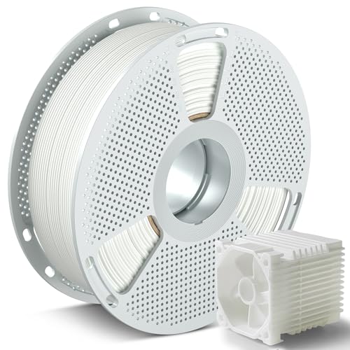 SUNLU PC Filament 1KG, 1.75mm Polycarbonate 3D Printer Filament, High Temperature Reusable Spool, Impact Resistance & Tough, 1KG Spool, Natural White