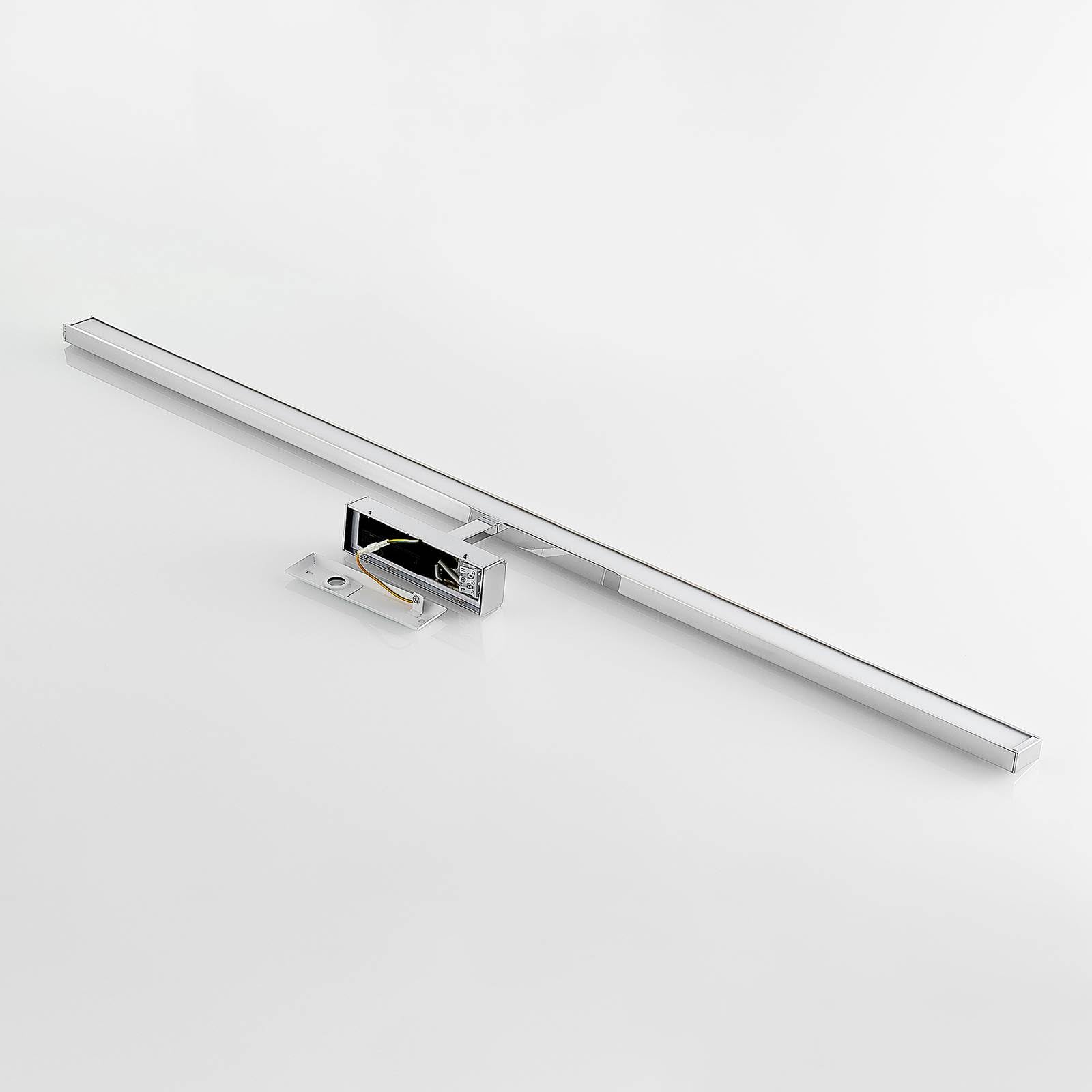 Lindby Bombillas LED aplique de pared interior en blanco, cromo, lámpara | iluminación de pared, moderno, 3000 k blanco cálido, de aluminio, luz de espejo para cuarto de baño, pasillo