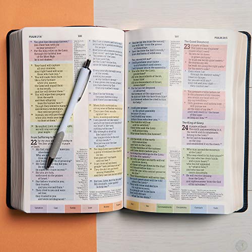 Image of CSB Rainbow Study Bible, Black /Tan LeatherTouch