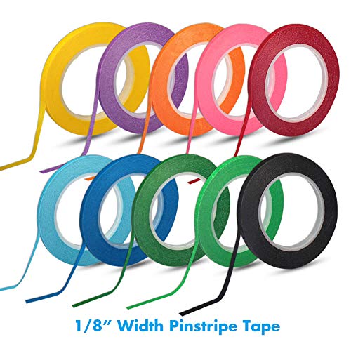 Selizo WBT-05 10 Rolls 1/8 Inch Whiteboard Pinstripe Tape Dry Erase Board Tape Line Thin Striping Graphic Chart Art Tape Grid Lining Tape thumb #4