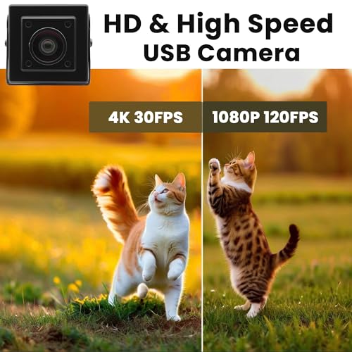 Image of SVPRO 1080P 120fps High Speed Camera M12 Wide Angle 12MP USB Lightburn Camera 4K 30fps 3D Printer Camera IMX577 USB External Computer Camera for PC Laptop,Raspberry Pi