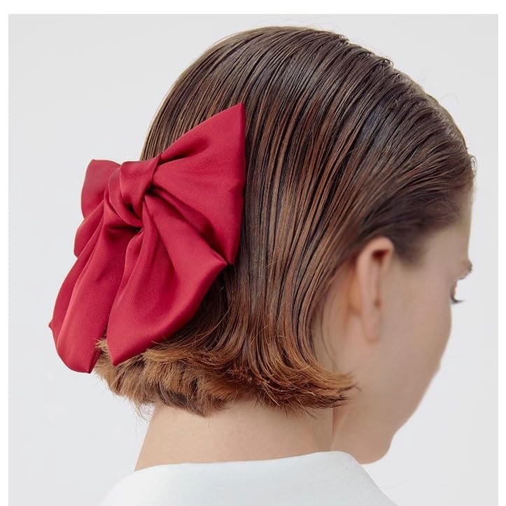 Red Large Bow HeaddressBlackHair Clip Hair ClipNew Year's Eve Hair Accessory For Women image 4