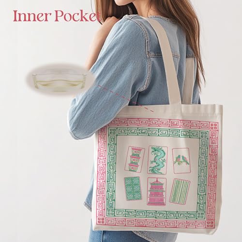 Image of Aesthetic Tote Bag for Women | Medium Size with Inner Pocket | Stylish & Practical