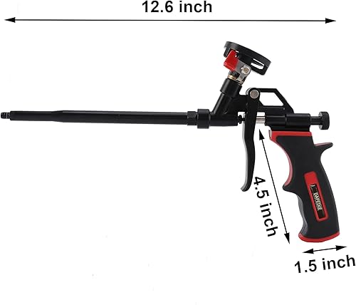Miniatura 4 de Pistola de espuma en aerosol, pistola de espuma expandible, pistola dispensadora de espuma profesional de teflón, menos limpiador, rociador de