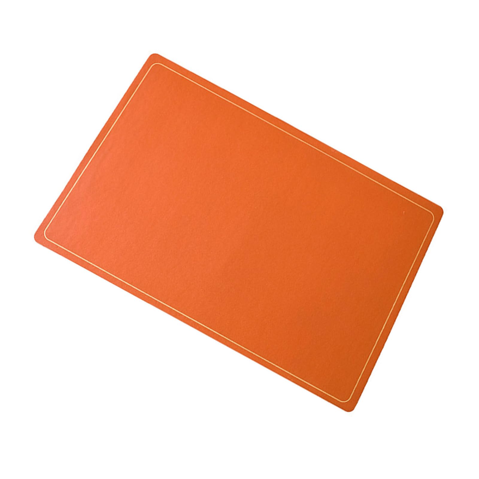 Oilproof Leather Placemat Outer Waterproof Table Protector for Formal Dining Casual Meals Green Dining Tablemats