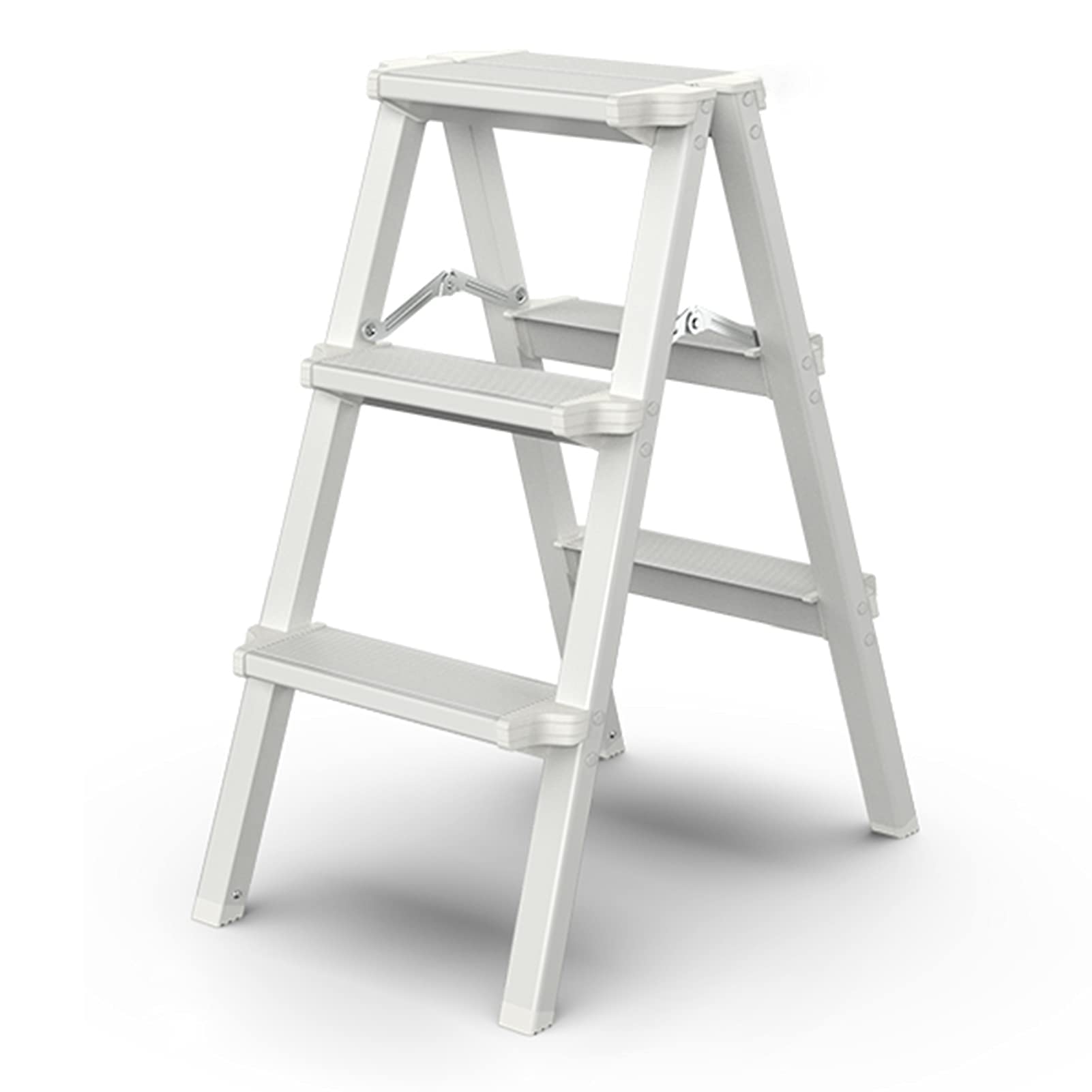 Taburete de Madera para niños Taburete de 2 escalones para niños Taburete de Madera para niños con Asas para baño, Cocina, Dormitorio, Sala de Juguetes y Sala de Estar Carga máxima