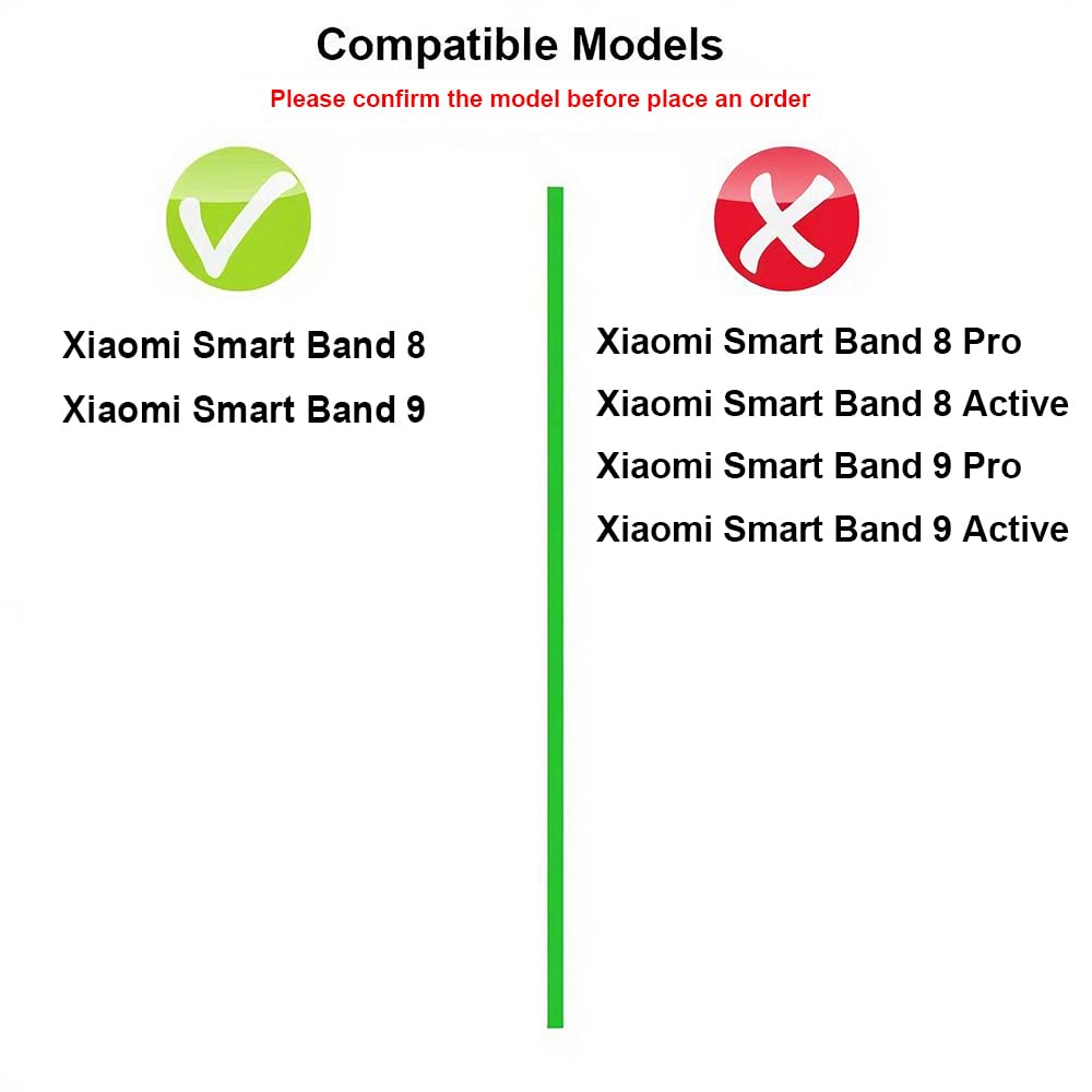 Oddychający Sport Pasek do Xiaomi Smart Band 10/8, Nylon Paski Bransoletka Pasek do Zegarka do Xiaomi Smart Band 9