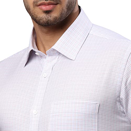 Image of Raymond Men's Cotton Checkered Slim Fit Shirt