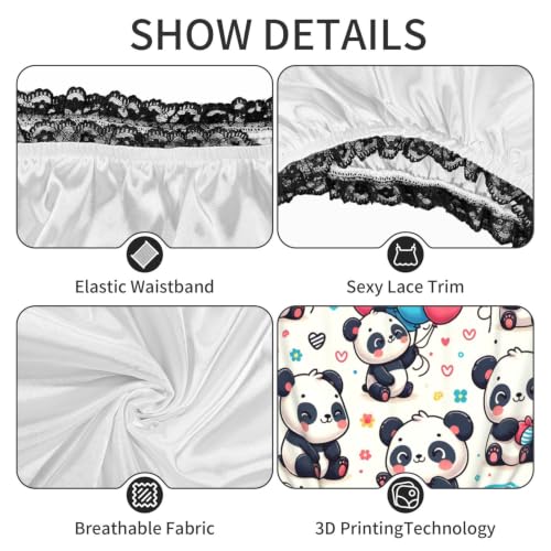Fini l'inconfort : culotte panda grande taille coton doux - 6