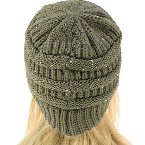 Image of Hatsandscarf CC Exclusives Solid Color Beanie Tail Hat for Adult (MB-20A)