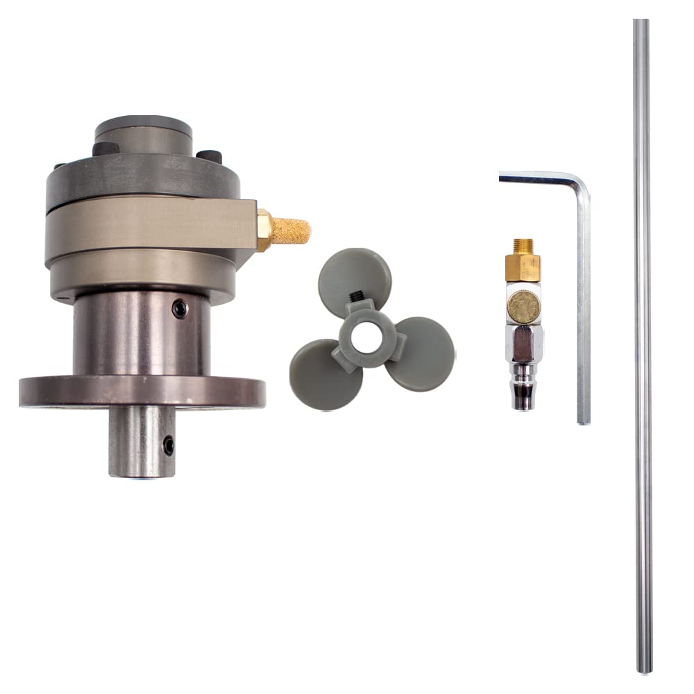 Toplionace Mezclador de Pintura de la Máquina del Agitador de Aire de 5L, 1 Ventilador Mezclador de Líquido de 1/16 HP Agitación de Pintura Agitador Industrial Neumático 1 Galón 50-6000rpm (A)