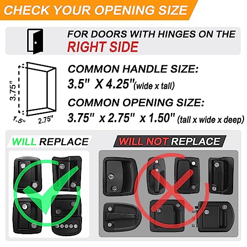 Zealbon 620-US Rv Door Latch,Camper Door Lock,All Metal Rv Door Lock thumb #1