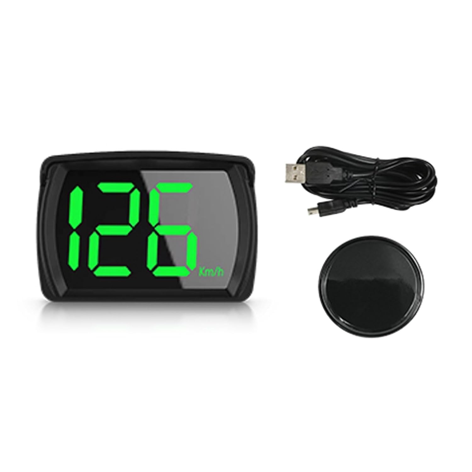 Autotrends Car HUD Head up Digital Display Speed Odometer Modern Interior Performance Accessoires (Square Display)