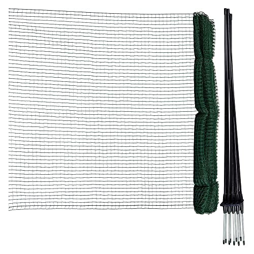 horizont Clôture de délimitation Flex, clôture Mobile spéciale avec 9 piquets séparés en Fibre de Verre, 15 m de Long & 90 cm de Haut