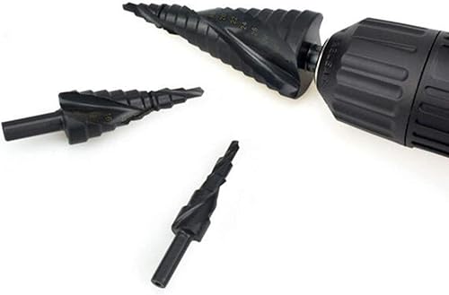 Miniatura 2 de Juego de brocas de paso en espiral con revestimiento de nitruro de titanio, 3 piezas, vástago triangular de metal