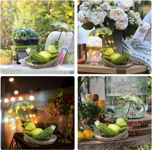 Umikk Frosch Figuren Draußen Deko Solar Garten Figuren Ornament mit Solar, Elektrische Hornhautentferner Hornhaut Fuß Entfernen, Einstellbare Geschwindigkeit