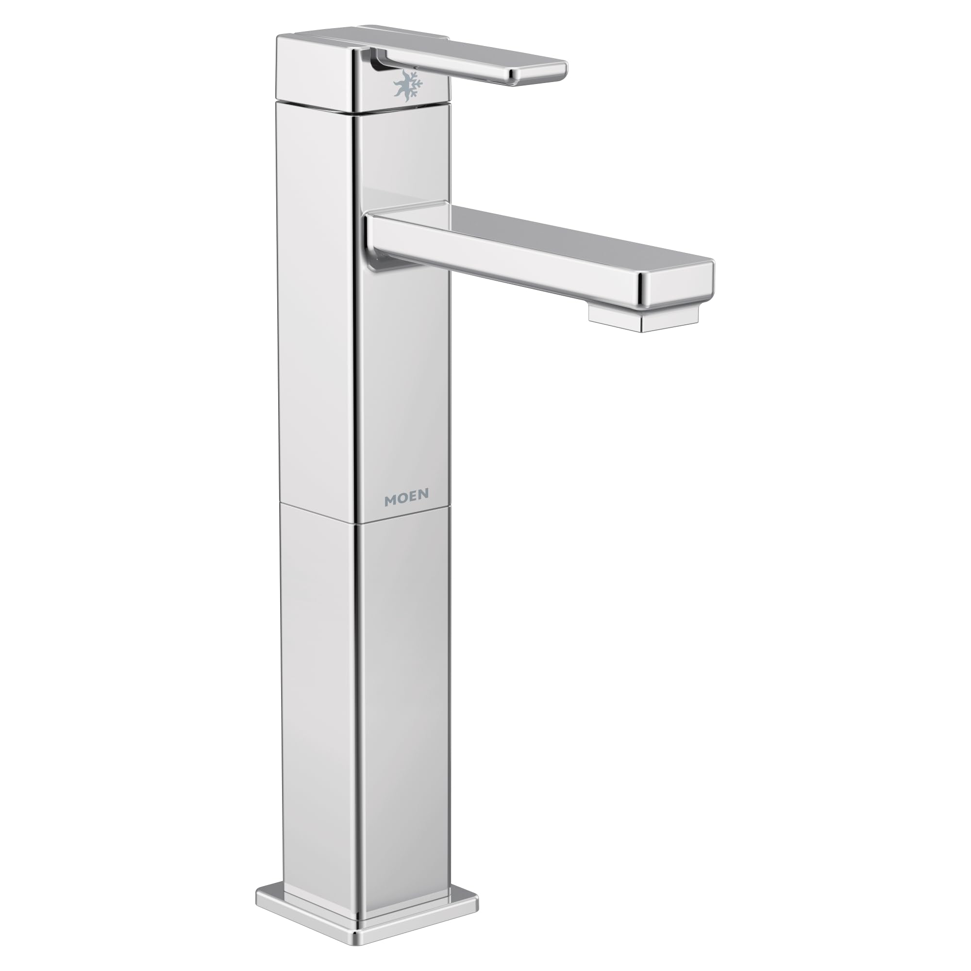 Moen S6712 90 Degree One-Handle Single Hole Vessel Sink Modern Bathroom ...
