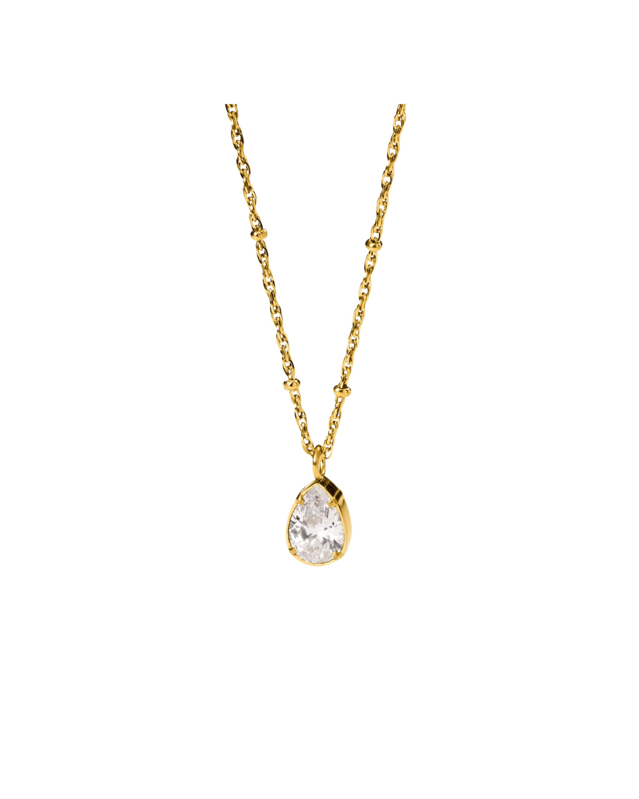 Purelei Felice Geschenkset – Halskette und Ohrringe im Vintage-Stil – Edelstahl, 18K vergoldet oder Silber – Zirkonia – verstellbare Kette 50–55 cm