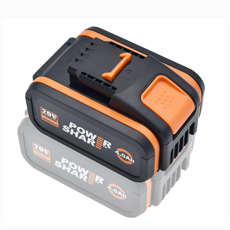 ZahoTse 20V Replacement Battery for Worx (Battery Only),Cordless Power Tools Accessory for Worx,WA3551 /WA3553 / 35514 / WA3551.1 Lithium-ion （4000mAh,1 Pack）