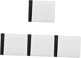 COHEALI 4 Peças Carteira De Transferência De Calor Carteira De Couro Para Homens Carteiras De Couro Masculinas Carteira Compacta De Sublimação Carteira Dupla De Couro Carteira De