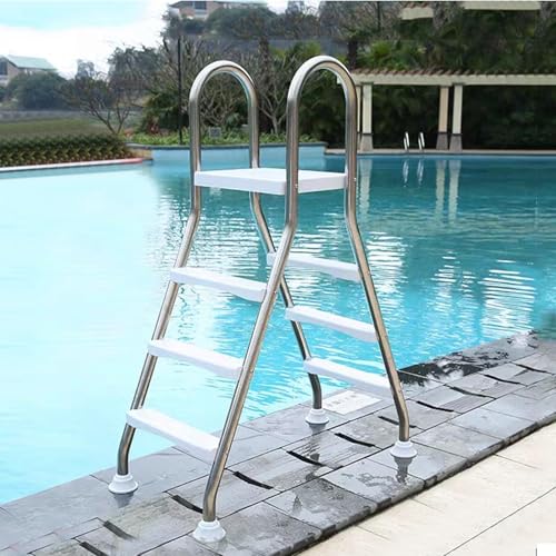 Escalera para piscina de acero inoxidable 3 peldaños miniatura 5